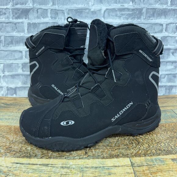 Salomon Snowtrip Waterproof Snow Boots Thinsulate Insulated Winter Mens Size 11 - Picture 1 of 11